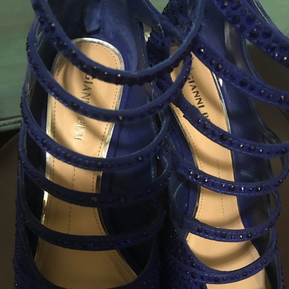 Gianni bini bling blue stilettos - Picture 4 of 7